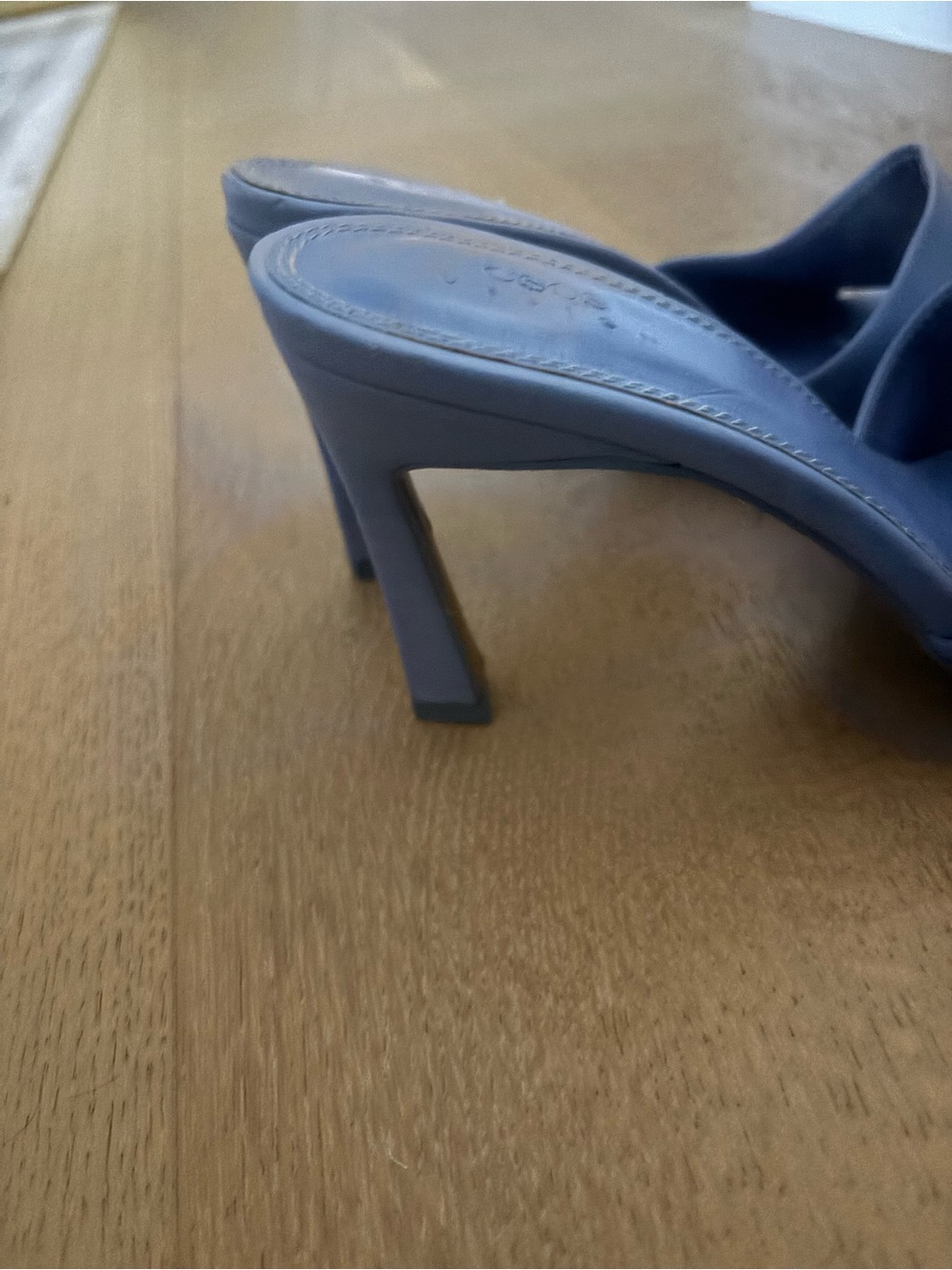 ASOS Blue Square-Toe Slide Mules - Picture 3 of 5